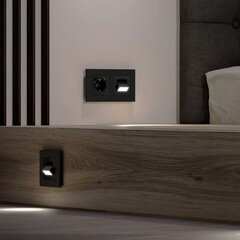 Подсветка встраиваемая светодиодная черная 1 Вт 4000К IP20 Werkel (a064562) - фото 2