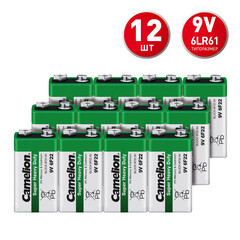 Изображение товара Батарейка Camelion крона 6F22 9 В (12 шт.) (6F22-SP1G)
