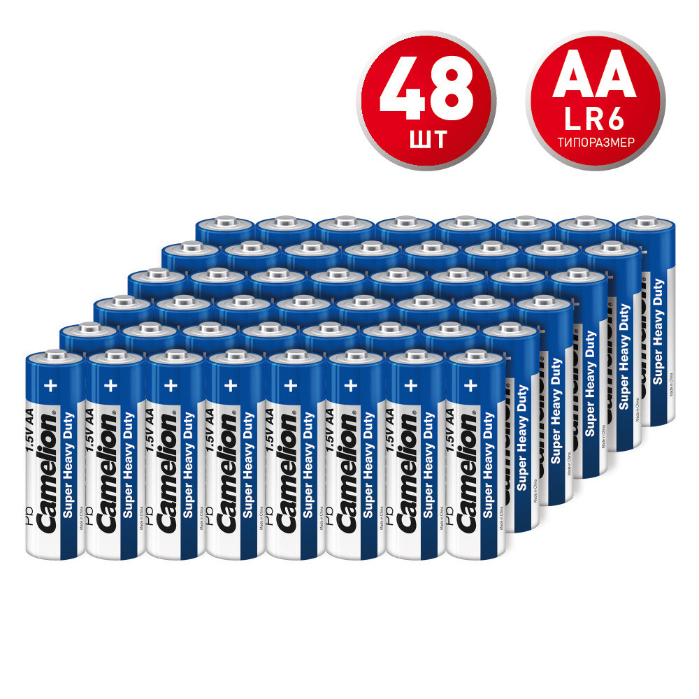 Изображение товара Батарейки Camelion Blue ААА мизинчиковые 1,5 В 48 шт сольевые