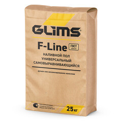 Изображение товара Ровнитель (наливной пол) универсальный Glims F-Line самовыравнивающийся 25 кг