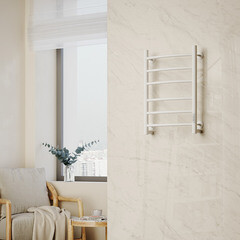 Полотенцесушитель электрический MyFrea MyMadrid 600х400 мм 62 Вт с терморегулятором белый - фото 9