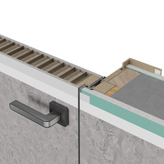 Коробка дверная скрытого монтажа Invisible 59,5х44,5х2100 мм универсальная серебро с петлями (2,5 шт.) - фото 5