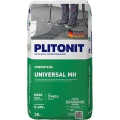 Изображение товара Ровнитель (наливной пол) универсальный Plitonit Universal МН самовыравнивающийся 20 кг
