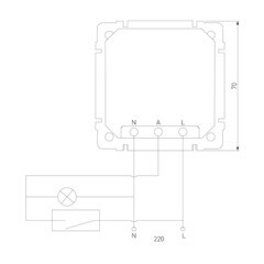 Датчик движения Werkel встраиваемый черный матовый (a054898) - фото 3