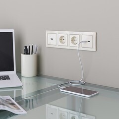 Розетка HDMI Werkel встраиваемая слоновая кость (a051487) - фото 2