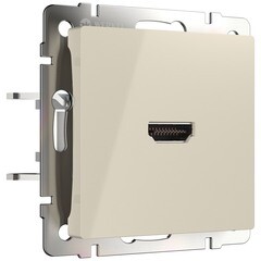 Розетка HDMI Werkel встраиваемая слоновая кость (a051487) - фото 1