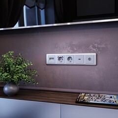 Розетка HDMI Werkel встраиваемая серебряная (a039268) - фото 5