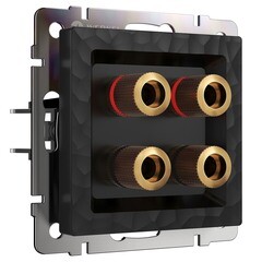 Изображение товара Розетка акустическая Werkel встраиваемая черная (a052041)