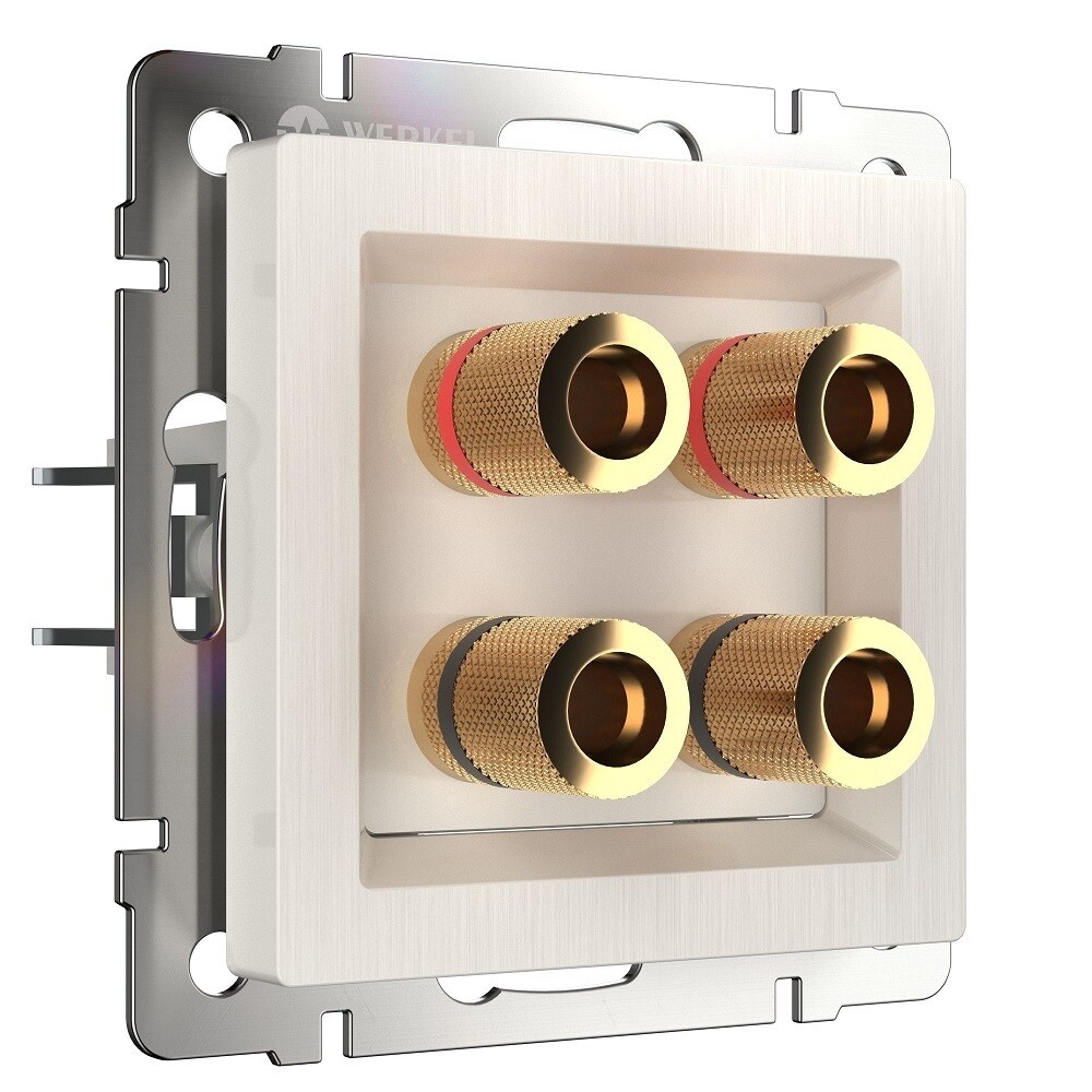 Изображение товара Встраиваемая акустическая розетка Werkel a040902, скрытая монтаж, 4 гнезда