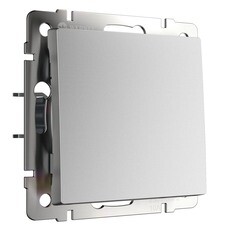 Выключатель Werkel одноклавишный встраиваемый серебряный матовый (a063606)