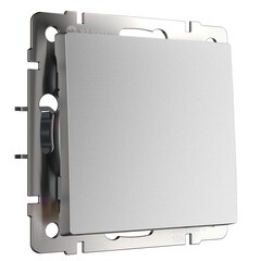 Изображение товара Выключатель Werkel одноклавишный встраиваемый серебряный матовый (a063606)