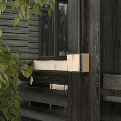 Выключатель Werkel Gallant двухклавишный накладной шампань рифленый (a041422) - фото 3