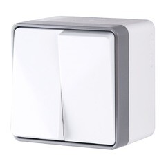 Изображение товара Выключатель Werkel Gallant двухклавишный накладной белый (a036774)