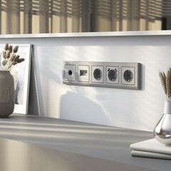 Розетка телевизионная Werkel встраиваемая серебряная матовая (a063621) - фото 2