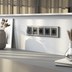 Розетка Werkel встраиваемая графит матовый (a063103) - фото 2