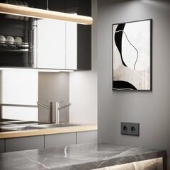 Рамка Werkel Stark двухместная графит матовая (a063116) - фото 4