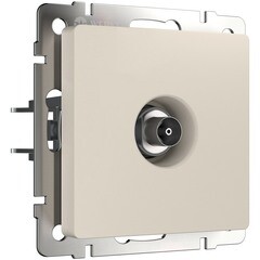 Розетка телевизионная Werkel встраиваемая айвори матовая (a062431) - фото 1
