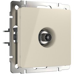 Розетка телевизионная Werkel встраиваемая слоновая кость (a051494) - фото 1