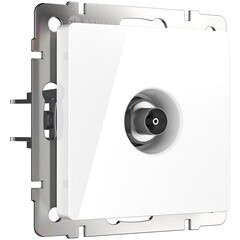 Розетка телевизионная Werkel встраиваемая белая (a051107) - фото 1