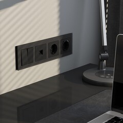 Рамка Werkel Senso четырехместная черная (a064575) - фото 3