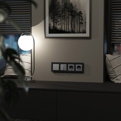 Рамка Werkel Senso четырехместная черная (a064575) - фото 2