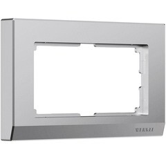Изображение товара Рамка для двойной розетки Werkel Stark серебряная матовая (a063458)