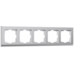 Рамка Werkel Stark пятиместная серебряная матовая (a063457) - фото 1