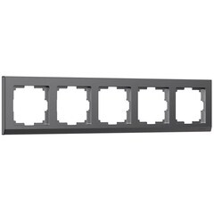 Рамка Werkel Stark пятиместная графит матовая (a063119) - фото 1