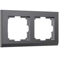 Изображение товара Рамка Werkel Stark двухместная графит матовая (a063116)