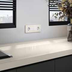 Рамка Werkel Slab трехместная айвори софт (a062808) - фото 3