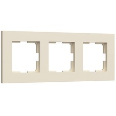 Рамка Werkel Slab трехместная айвори софт (a062808)