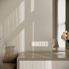 Рамка Werkel Slab четырехместная айвори софт (a062809) - фото 3