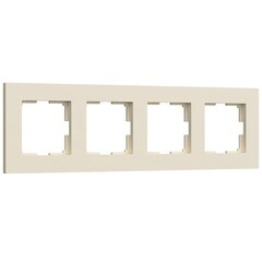 Рамка Werkel Slab четырехместная айвори софт (a062809) - фото 1