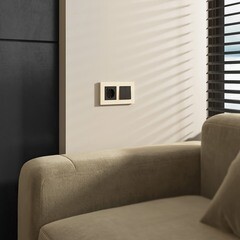 Рамка Werkel Slab двухместная айвори софт (a062806) - фото 2