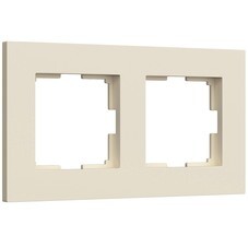 Рамка Werkel Slab двухместная айвори софт (a062806)