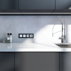 Рамка Werkel Slab четырехместная черная софт (a062802) - фото 3