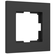 Рамка Werkel Slab одноместная черная софт (a062799)
