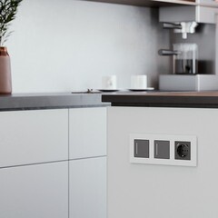 Рамка Werkel Slab трехместная белая софт (a062796) - фото 3