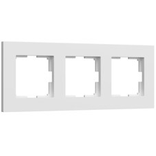 Рамка Werkel Slab трехместная белая софт (a062796)