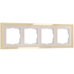 Изображение товара Рамка Werkel Baguette четырехместная айвори/латунь (a062783)
