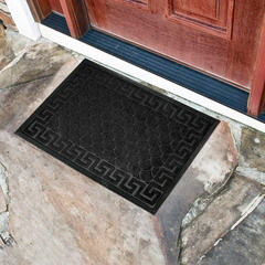 Коврик противоскользящий Афины 40х60 см влаговпитывающий черный - фото 3