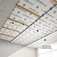 Мат звукоизоляционный ТермоЗвукоИзол Лайт 10 мм 1,5х10 м - фото 2