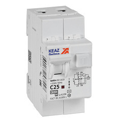 Автомат дифференциальный КЭАЗ OptiDin D63 25А 1P+N тип AC 30 мА 4,5 кА (328100) - фото 6