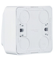 Выключатель Systeme Electric Этюд двухклавишный накладной белый (BA10-002B) - фото 5