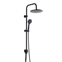 Душевой комплект Esko ST с верхним душем с лейкой черный (ST1550 Black) - фото 1