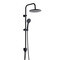Душевой комплект Esko ST с верхним душем с лейкой черный (ST1550 Black)
