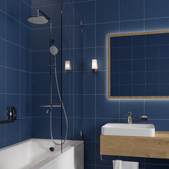 Душевая система Esko STT с верхним душем с лейкой с изливом хром (STT1000) - фото 3