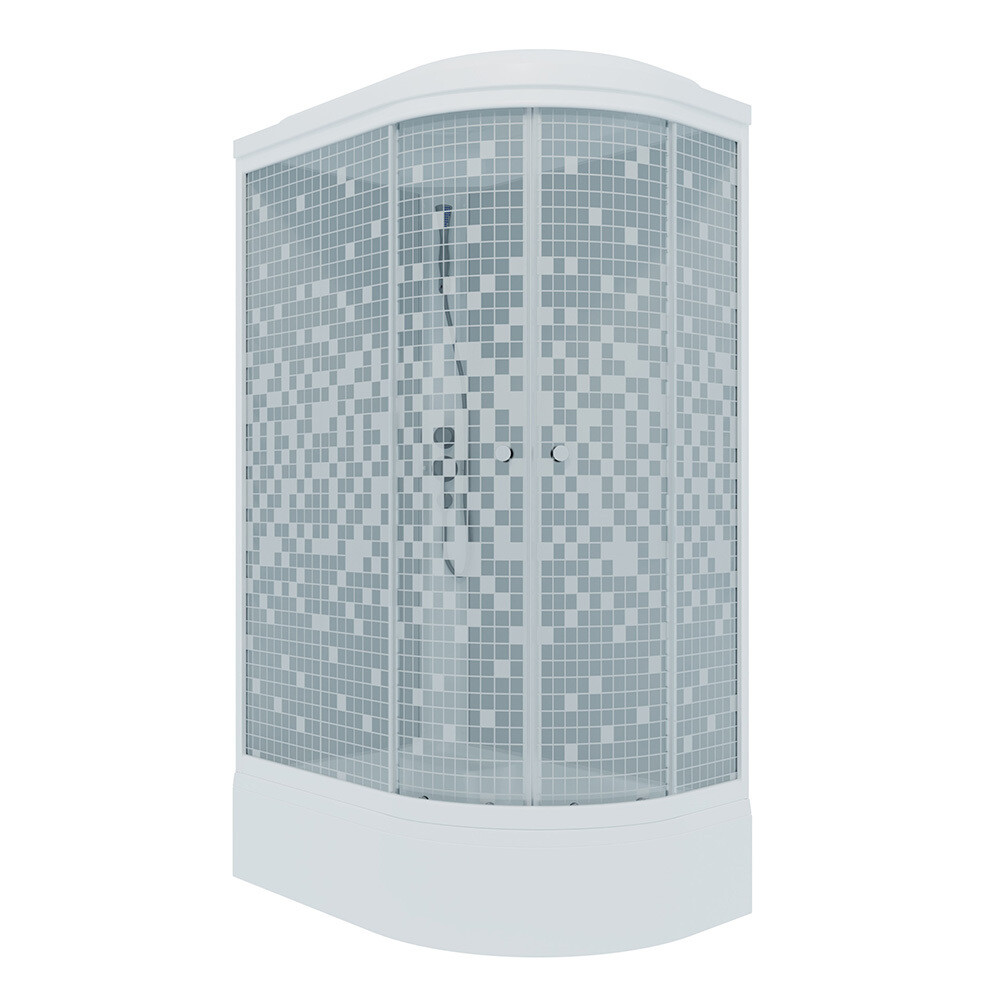 Изображение товара Душевая кабина Triton Коралл 120х80см со средним поддоном и раздвижной дверью