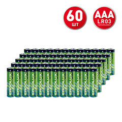 Изображение товара Батарейка Ergolux ААА мизинчиковая R03 1,5 В (60 шт.) (R03SR4)