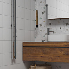 Полотенцесушитель электрический Indigo Style 1200х100 мм 65 Вт с терморегулятором хром - фото 5